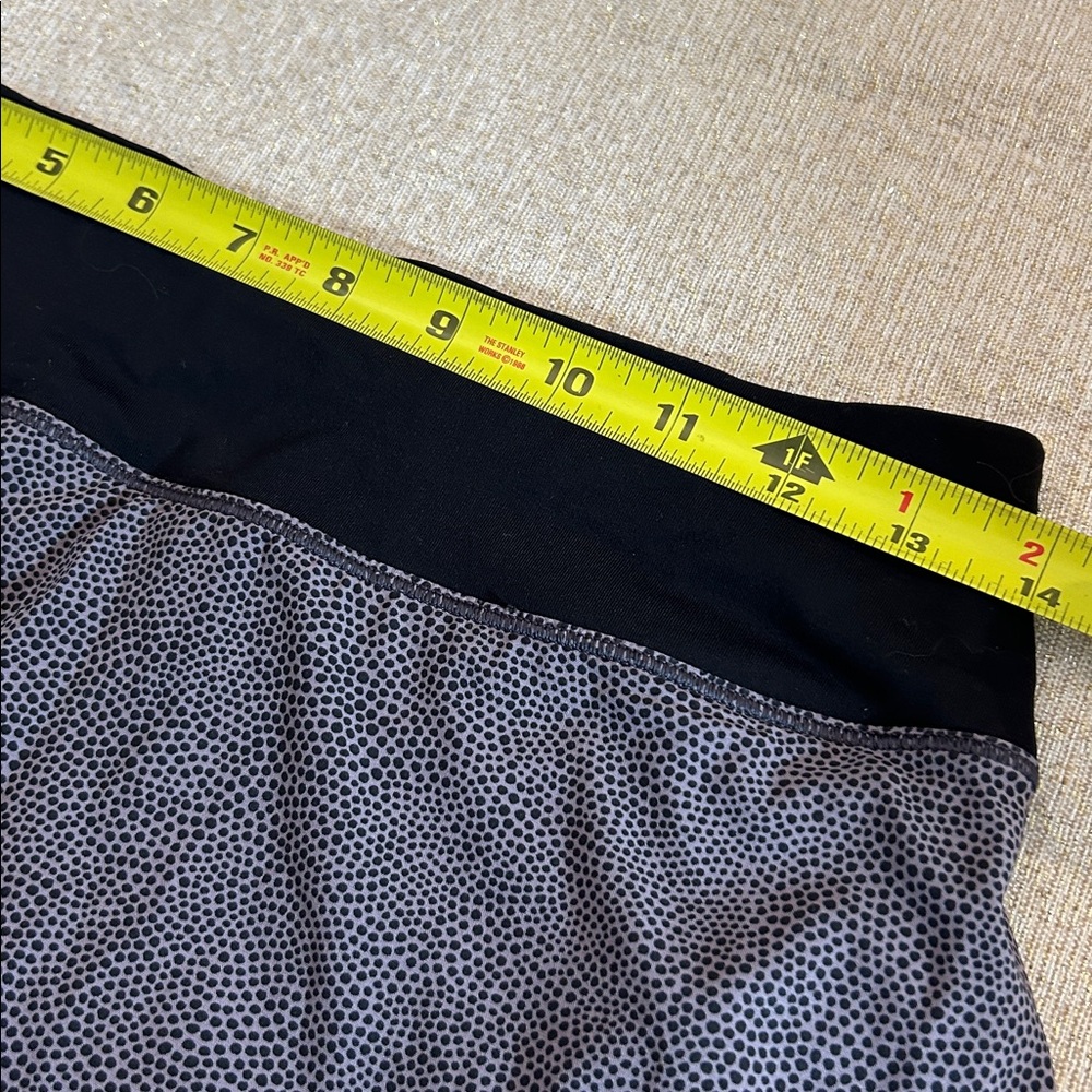 Lululemon Skort Flat Front Pleated Back 5 Pockets Dotted Print Elastic Grip 4 - Picture 9 of 11